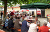 Gute Stimmung im Rathaushof